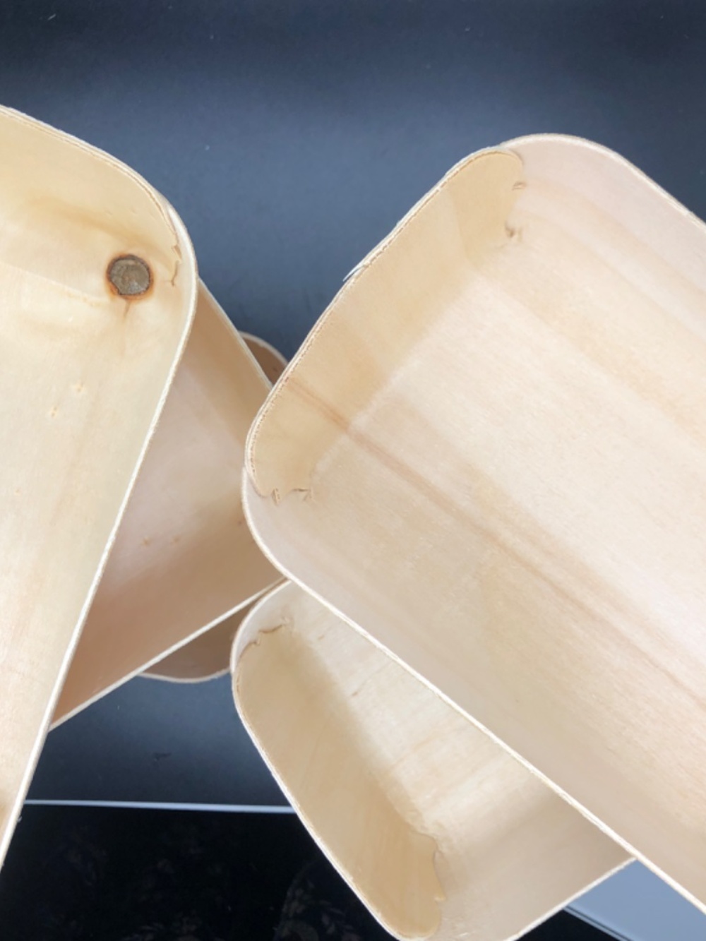 🎁 Bundle of 6 Natural Wooden Fiber Storage & Gift Baskets | Farmstead Market - Picture 4 of 14
